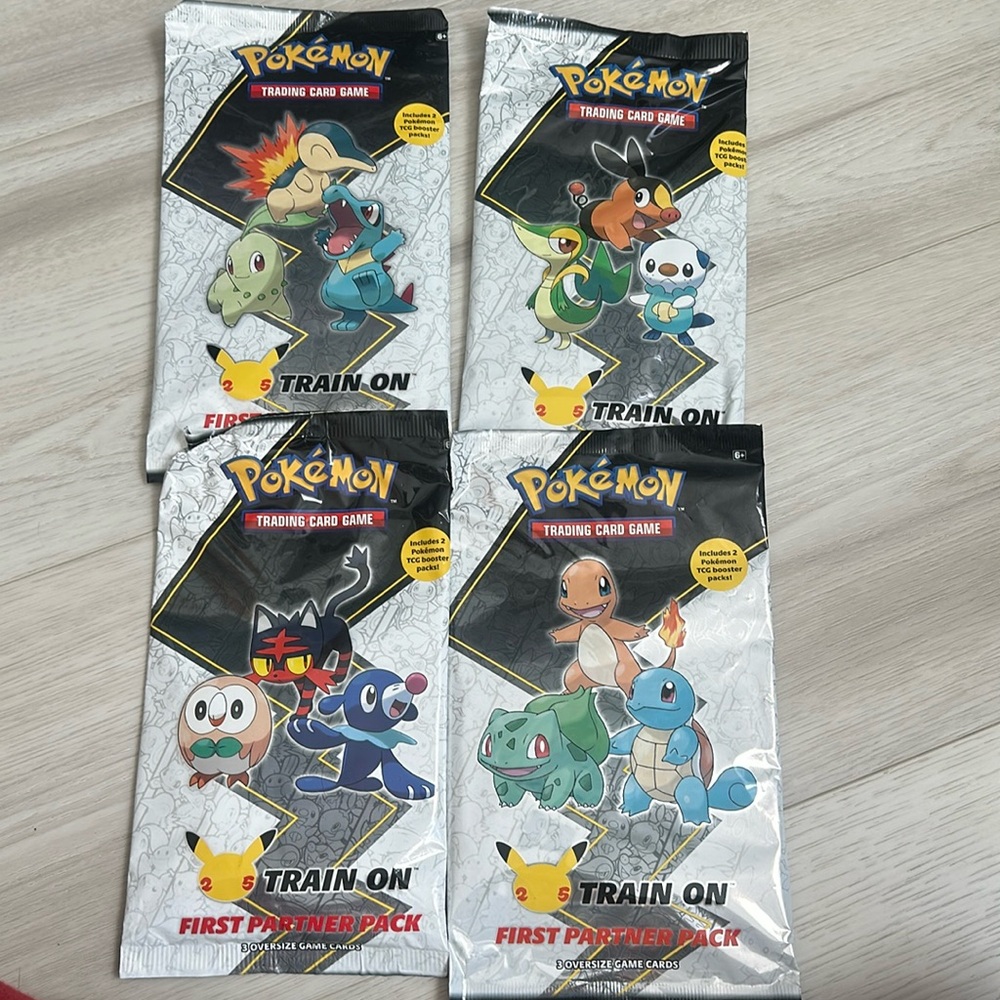 Pokémon TCG: First Partner Pack 25th Anniversary Train On Factory Sealed!!